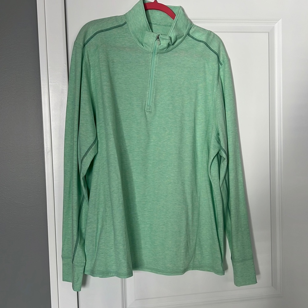 Tommy Bahama Island Zone quarter zip shirt.